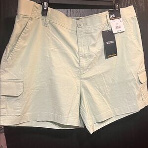 😻PLUS SIZE BEAUTY 🩳Lee Mint Green Cargo Shorts